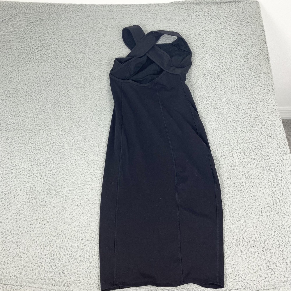 Lululemon Dress Womens Small Black One Shoulder Bodycon Maxi Evening Formal